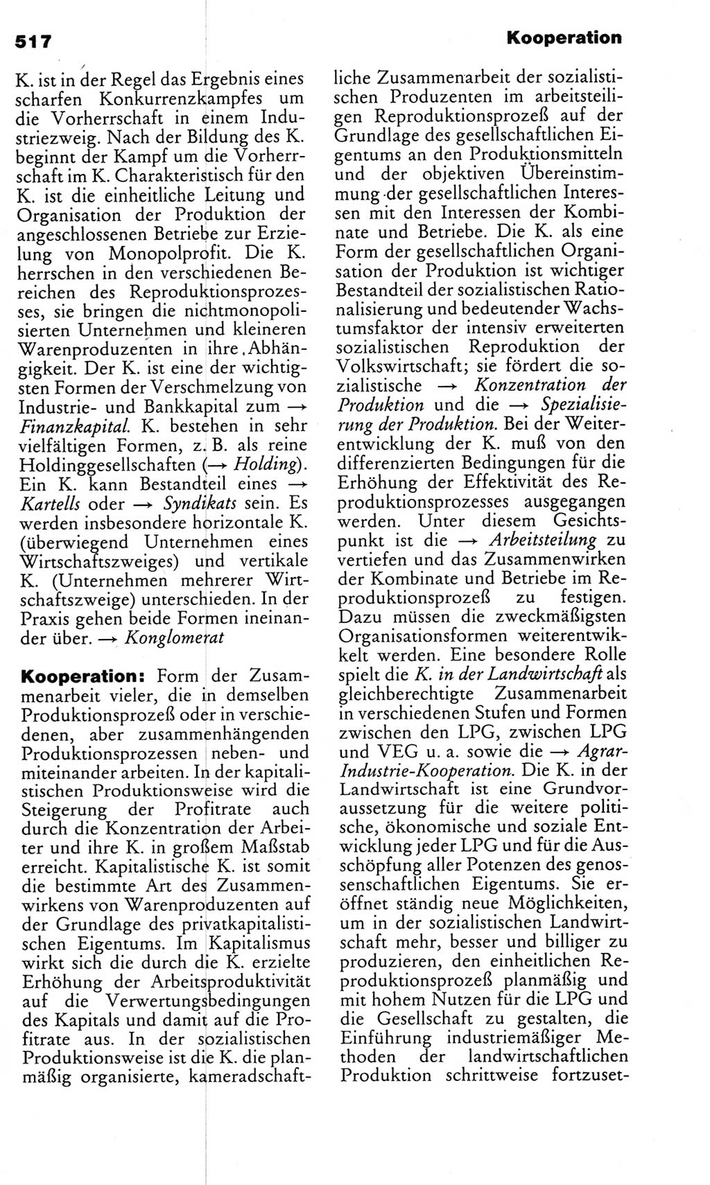 Kleines politisches Wörterbuch [Deutsche Demokratische Republik (DDR)] 1983, Seite 517 (Kl. pol. Wb. DDR 1983, S. 517)