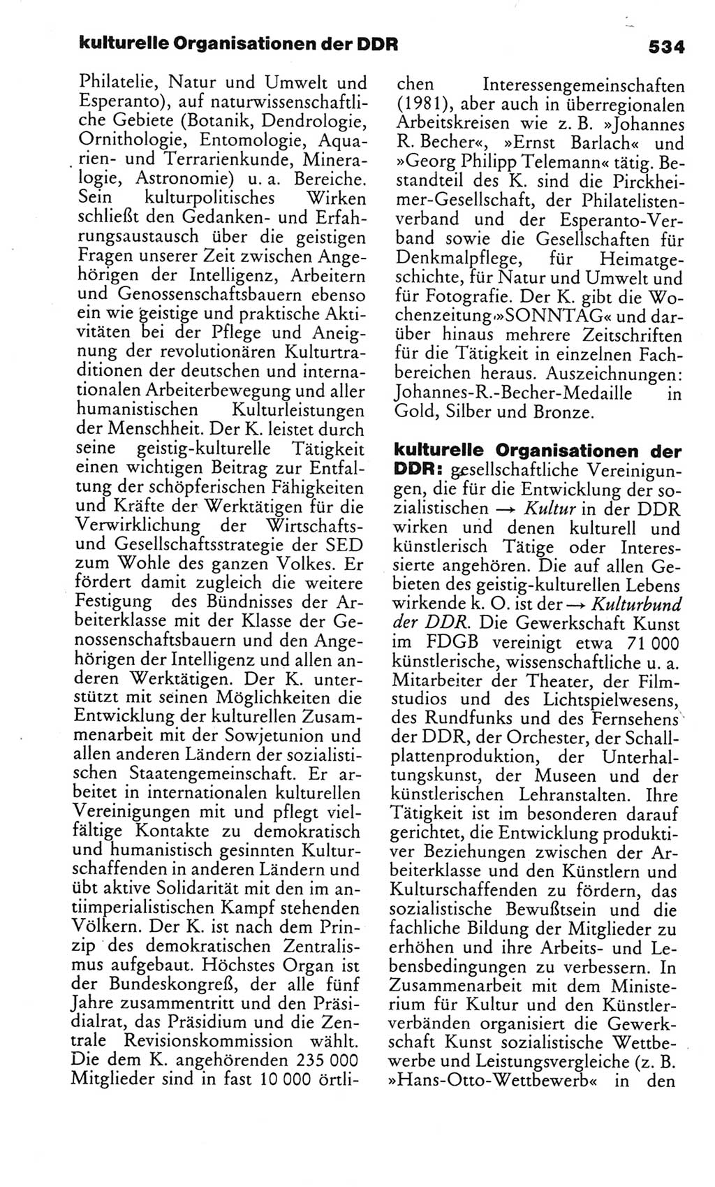 Kleines politisches Wörterbuch [Deutsche Demokratische Republik (DDR)] 1983, Seite 534 (Kl. pol. Wb. DDR 1983, S. 534)