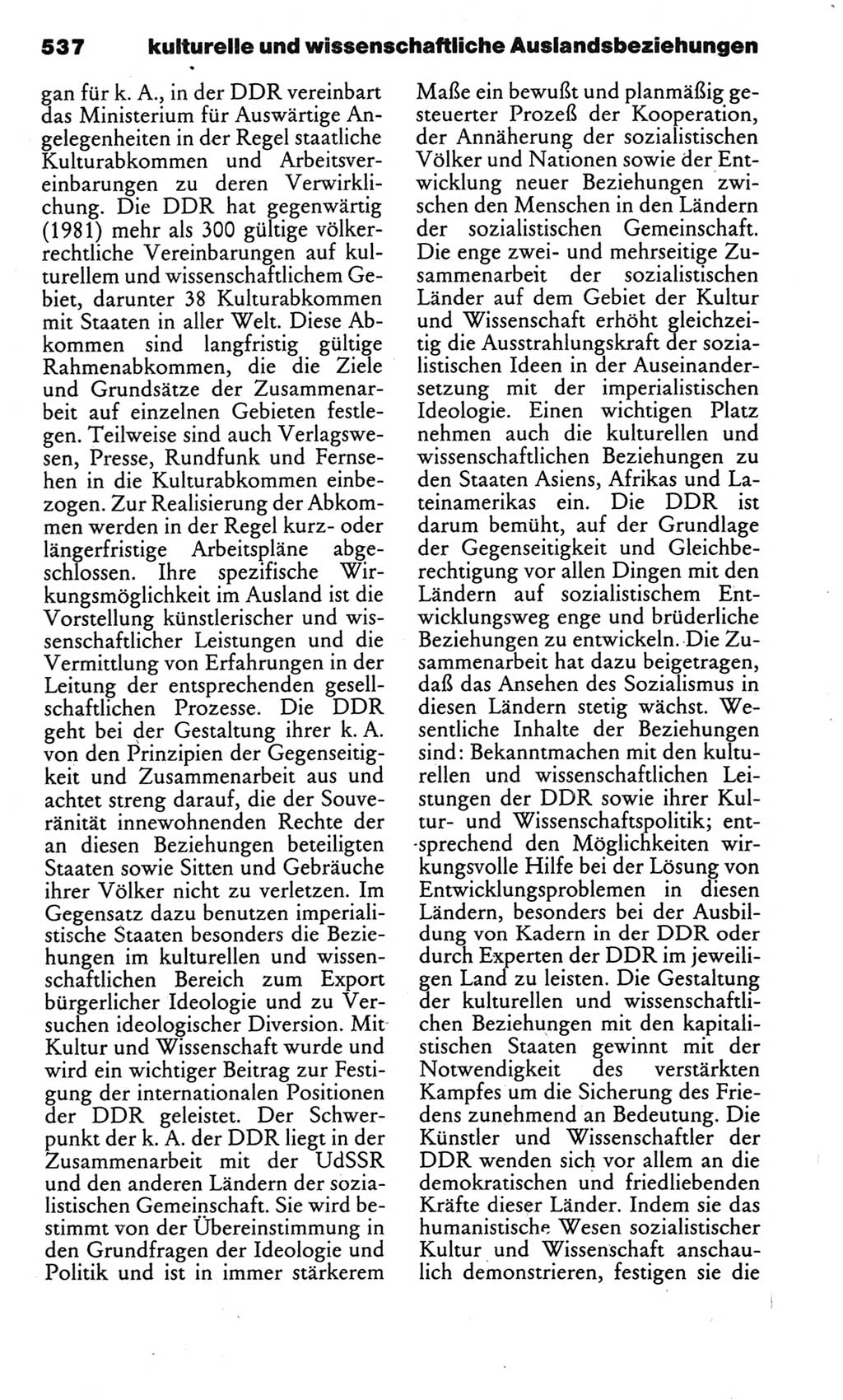 Kleines politisches Wörterbuch [Deutsche Demokratische Republik (DDR)] 1983, Seite 537 (Kl. pol. Wb. DDR 1983, S. 537)