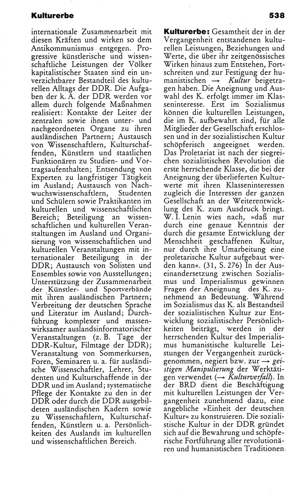 Kleines politisches Wörterbuch [Deutsche Demokratische Republik (DDR)] 1983, Seite 538 (Kl. pol. Wb. DDR 1983, S. 538)