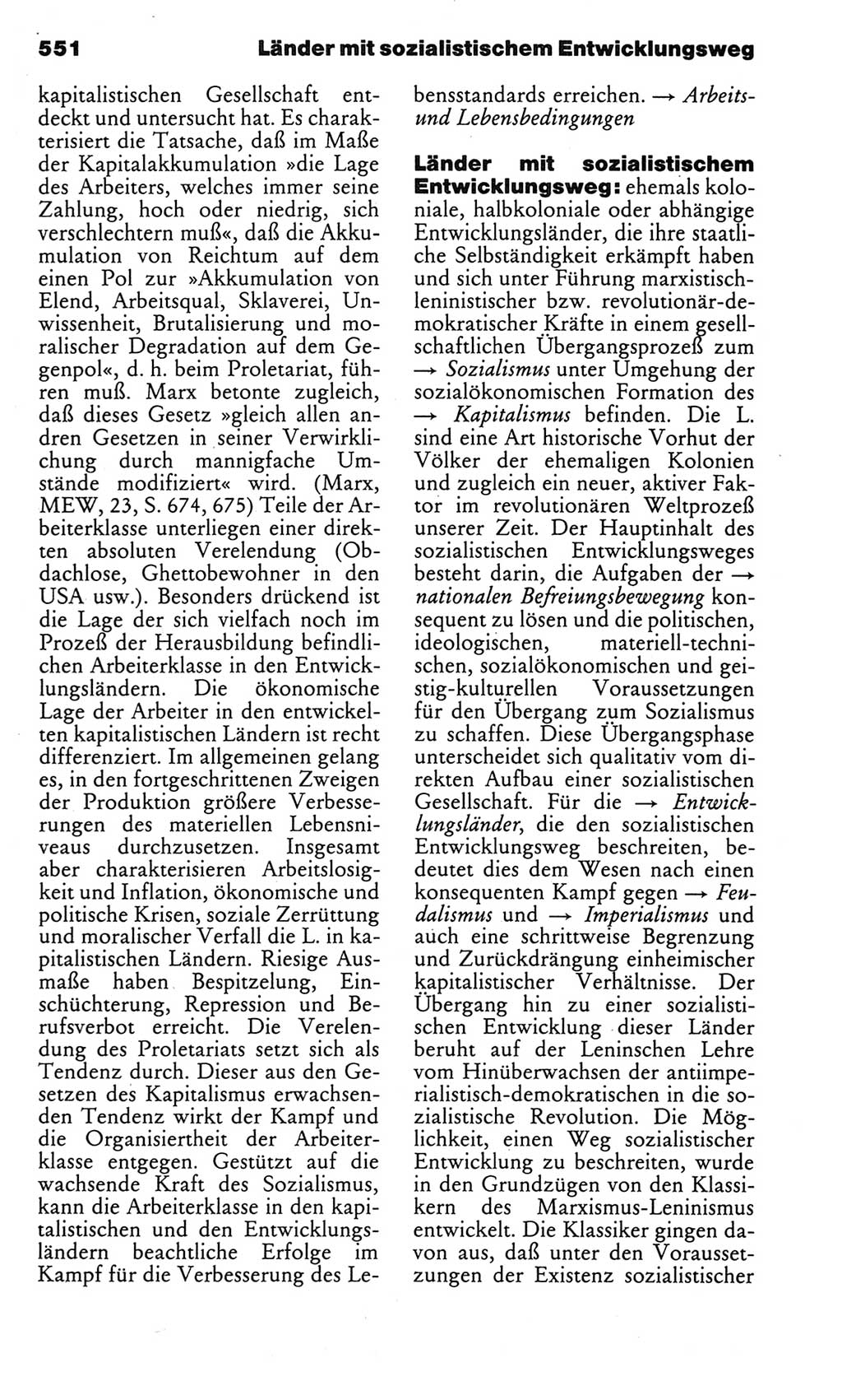 Kleines politisches Wörterbuch [Deutsche Demokratische Republik (DDR)] 1983, Seite 551 (Kl. pol. Wb. DDR 1983, S. 551)
