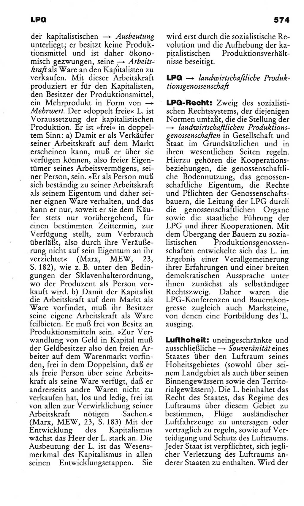 Kleines politisches Wörterbuch [Deutsche Demokratische Republik (DDR)] 1983, Seite 574 (Kl. pol. Wb. DDR 1983, S. 574)
