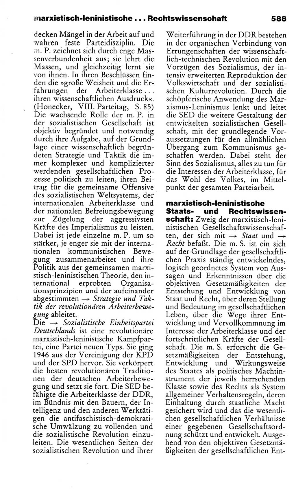 Kleines politisches Wörterbuch [Deutsche Demokratische Republik (DDR)] 1983, Seite 588 (Kl. pol. Wb. DDR 1983, S. 588)