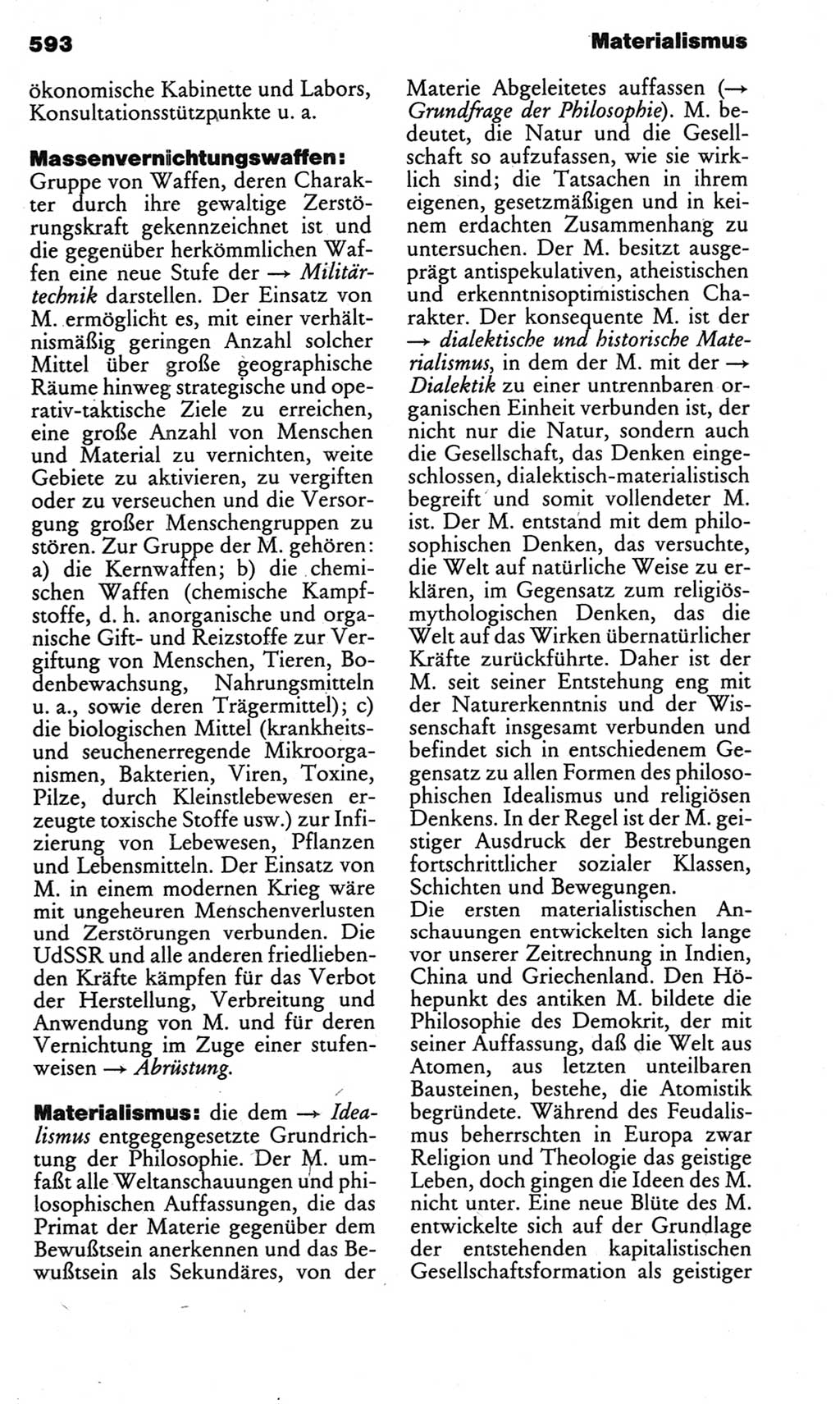 Kleines politisches Wörterbuch [Deutsche Demokratische Republik (DDR)] 1983, Seite 593 (Kl. pol. Wb. DDR 1983, S. 593)