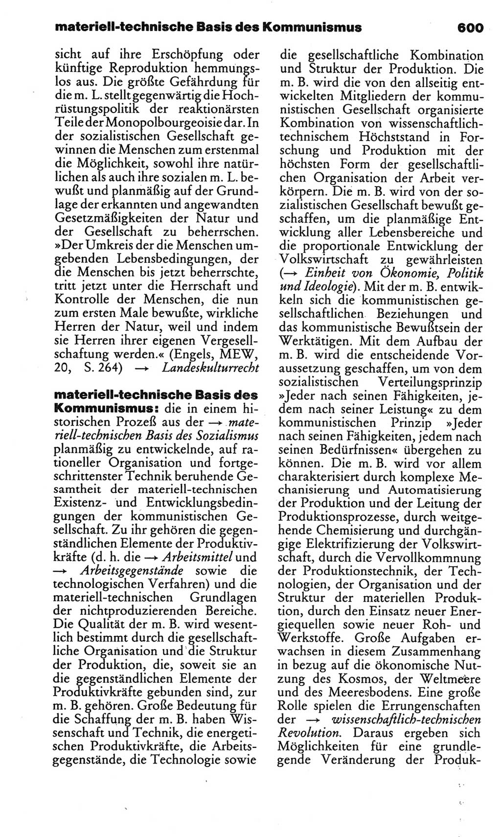 Kleines politisches Wörterbuch [Deutsche Demokratische Republik (DDR)] 1983, Seite 600 (Kl. pol. Wb. DDR 1983, S. 600)