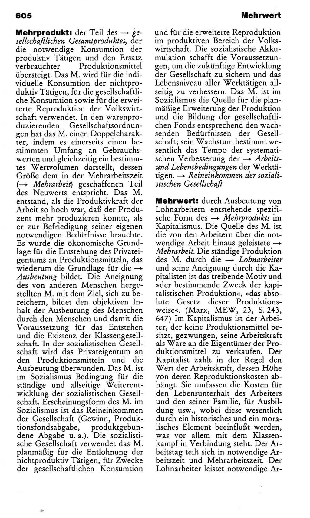 Kleines politisches Wörterbuch [Deutsche Demokratische Republik (DDR)] 1983, Seite 605 (Kl. pol. Wb. DDR 1983, S. 605)