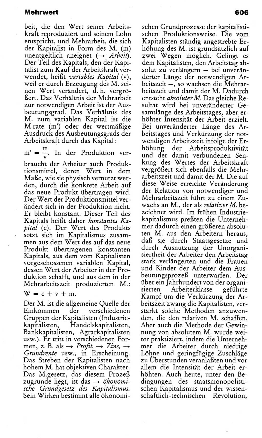 Kleines politisches Wörterbuch [Deutsche Demokratische Republik (DDR)] 1983, Seite 606 (Kl. pol. Wb. DDR 1983, S. 606)