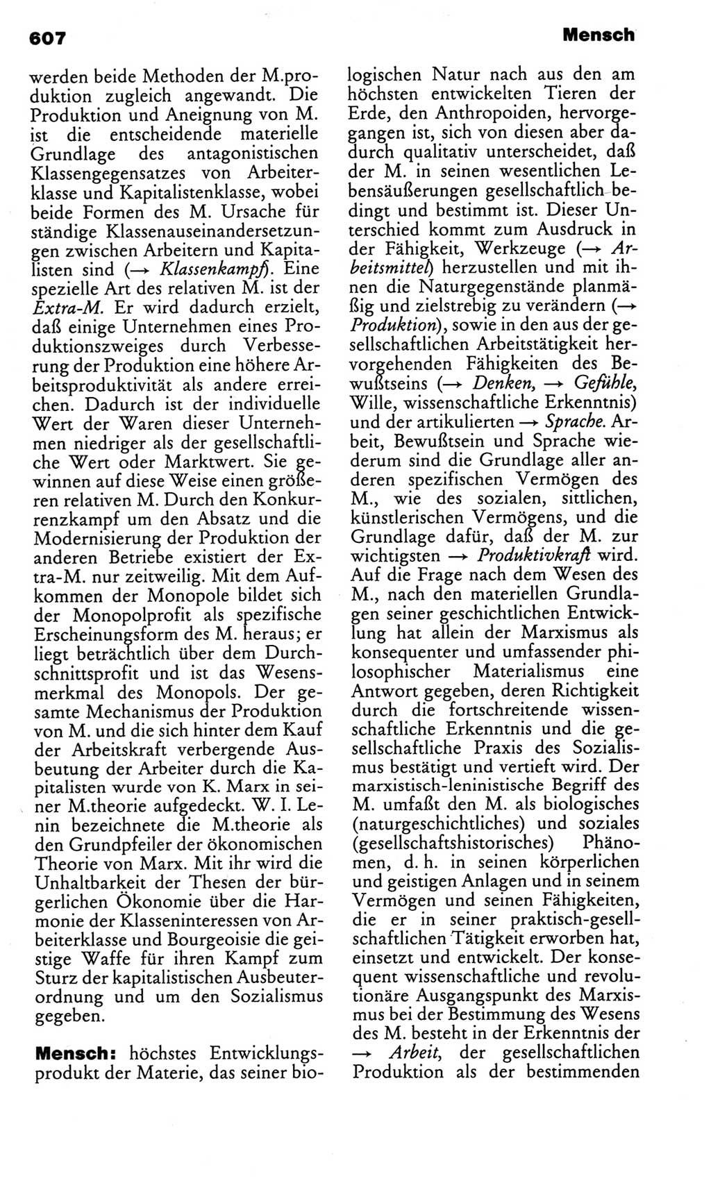 Kleines politisches Wörterbuch [Deutsche Demokratische Republik (DDR)] 1983, Seite 607 (Kl. pol. Wb. DDR 1983, S. 607)