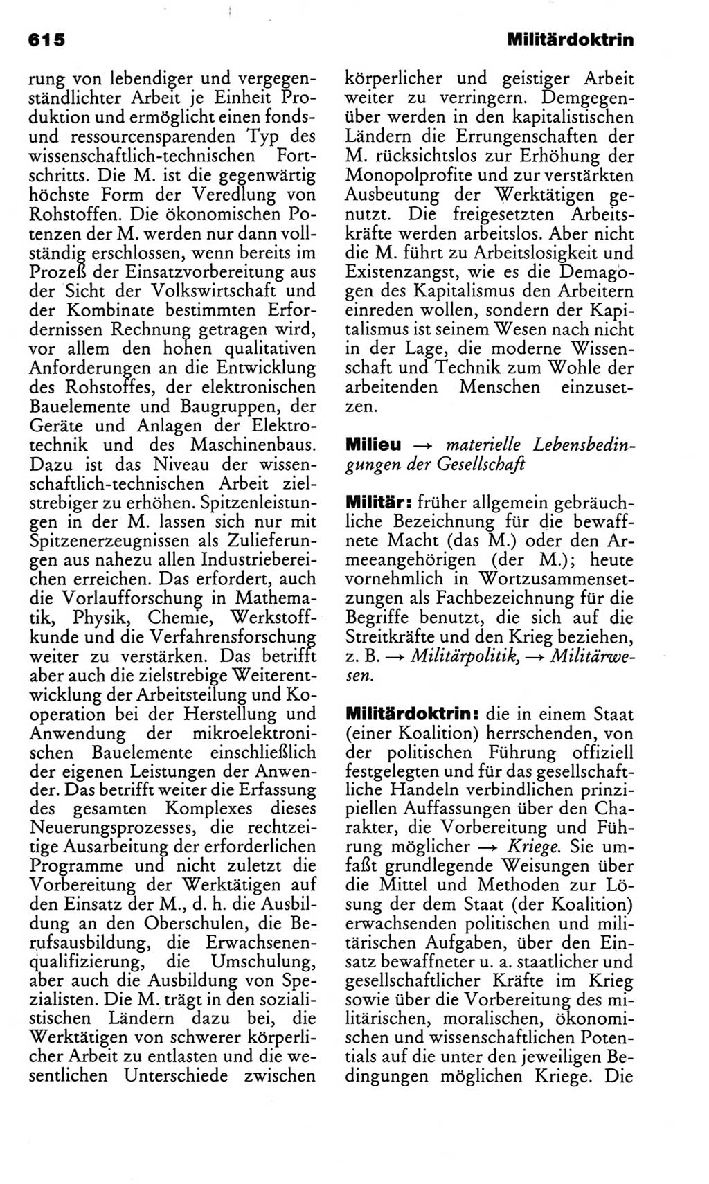 Kleines politisches Wörterbuch [Deutsche Demokratische Republik (DDR)] 1983, Seite 615 (Kl. pol. Wb. DDR 1983, S. 615)