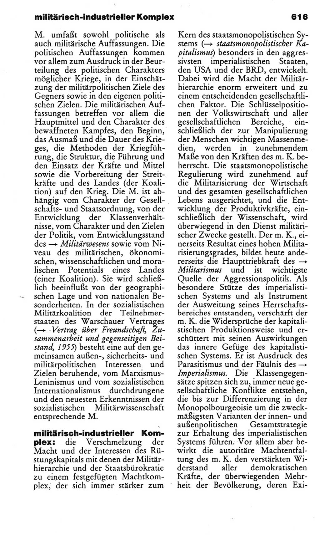 Kleines politisches Wörterbuch [Deutsche Demokratische Republik (DDR)] 1983, Seite 616 (Kl. pol. Wb. DDR 1983, S. 616)