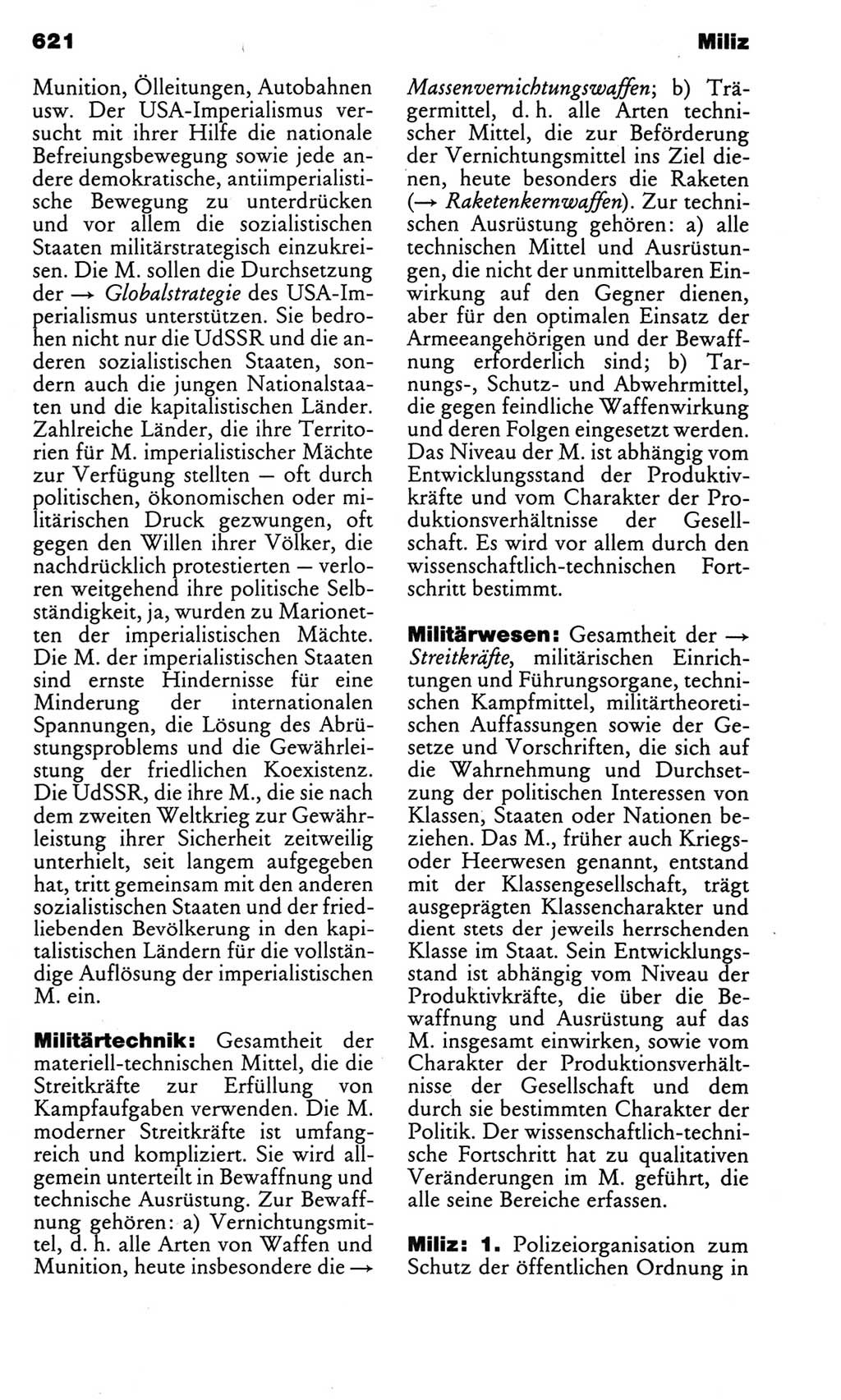 Kleines politisches Wörterbuch [Deutsche Demokratische Republik (DDR)] 1983, Seite 621 (Kl. pol. Wb. DDR 1983, S. 621)