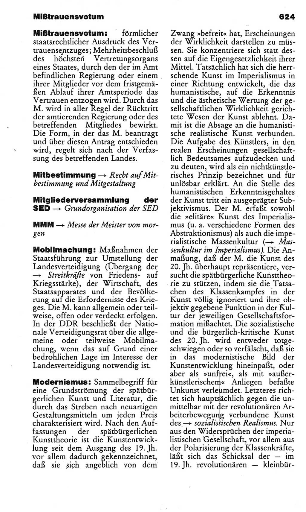 Kleines politisches Wörterbuch [Deutsche Demokratische Republik (DDR)] 1983, Seite 624 (Kl. pol. Wb. DDR 1983, S. 624)