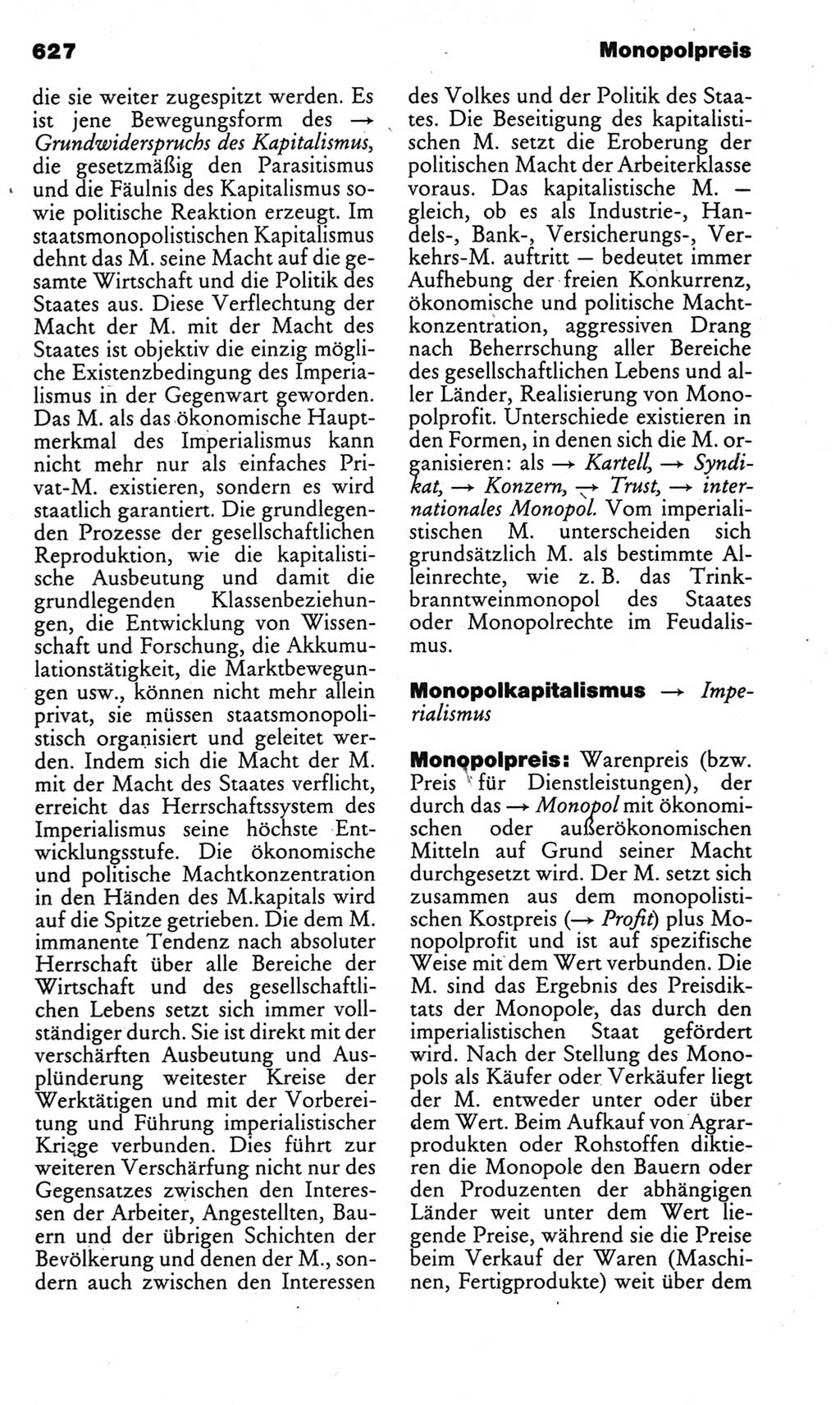 Kleines politisches Wörterbuch [Deutsche Demokratische Republik (DDR)] 1983, Seite 627 (Kl. pol. Wb. DDR 1983, S. 627)