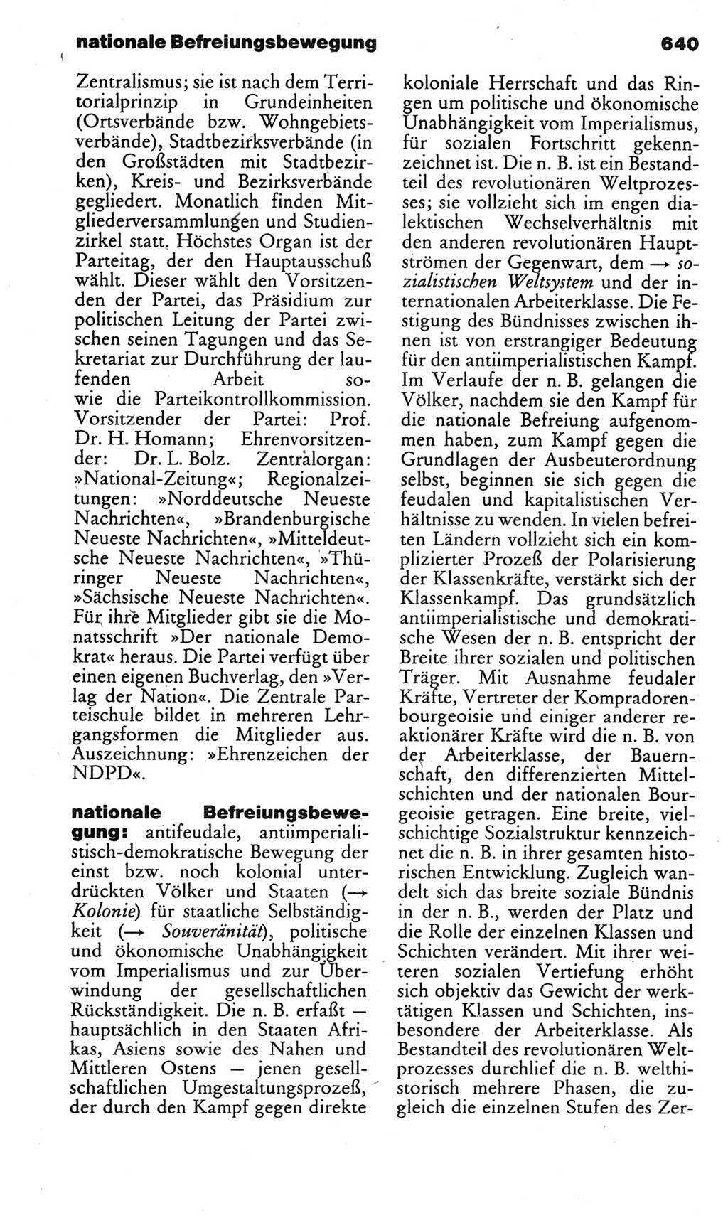 Kleines politisches Wörterbuch [Deutsche Demokratische Republik (DDR)] 1983, Seite 640 (Kl. pol. Wb. DDR 1983, S. 640)