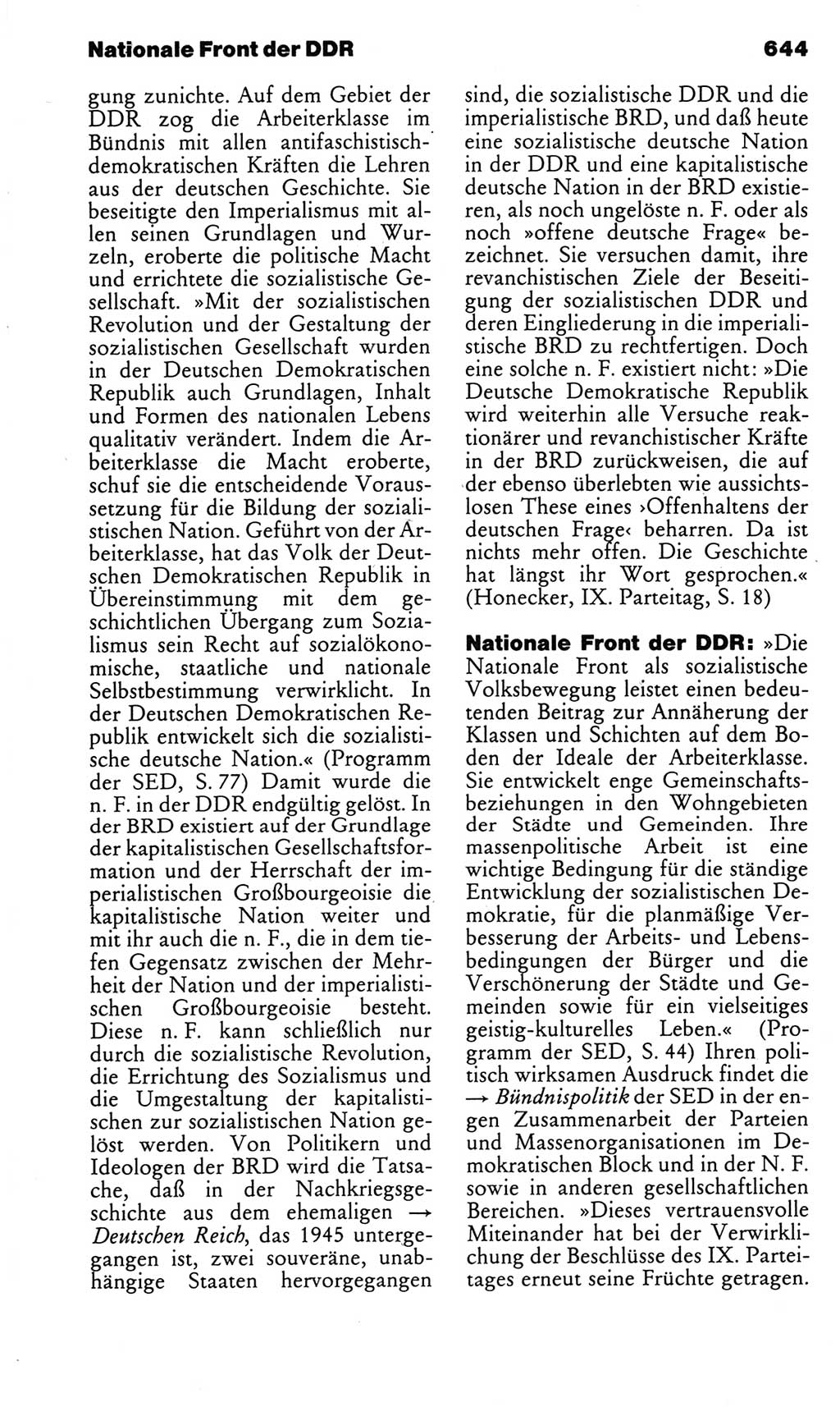 Kleines politisches Wörterbuch [Deutsche Demokratische Republik (DDR)] 1983, Seite 644 (Kl. pol. Wb. DDR 1983, S. 644)
