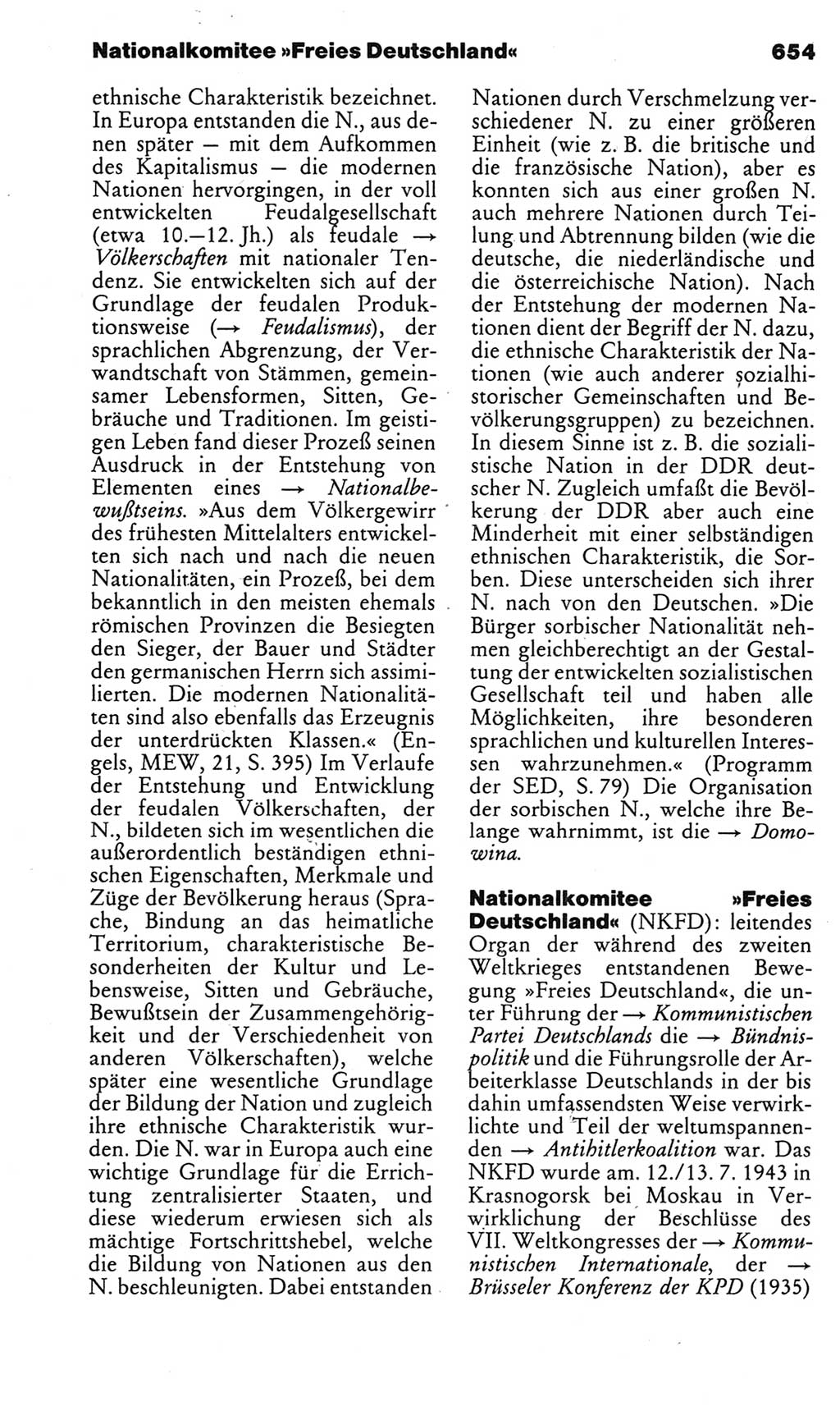 Kleines politisches Wörterbuch [Deutsche Demokratische Republik (DDR)] 1983, Seite 654 (Kl. pol. Wb. DDR 1983, S. 654)