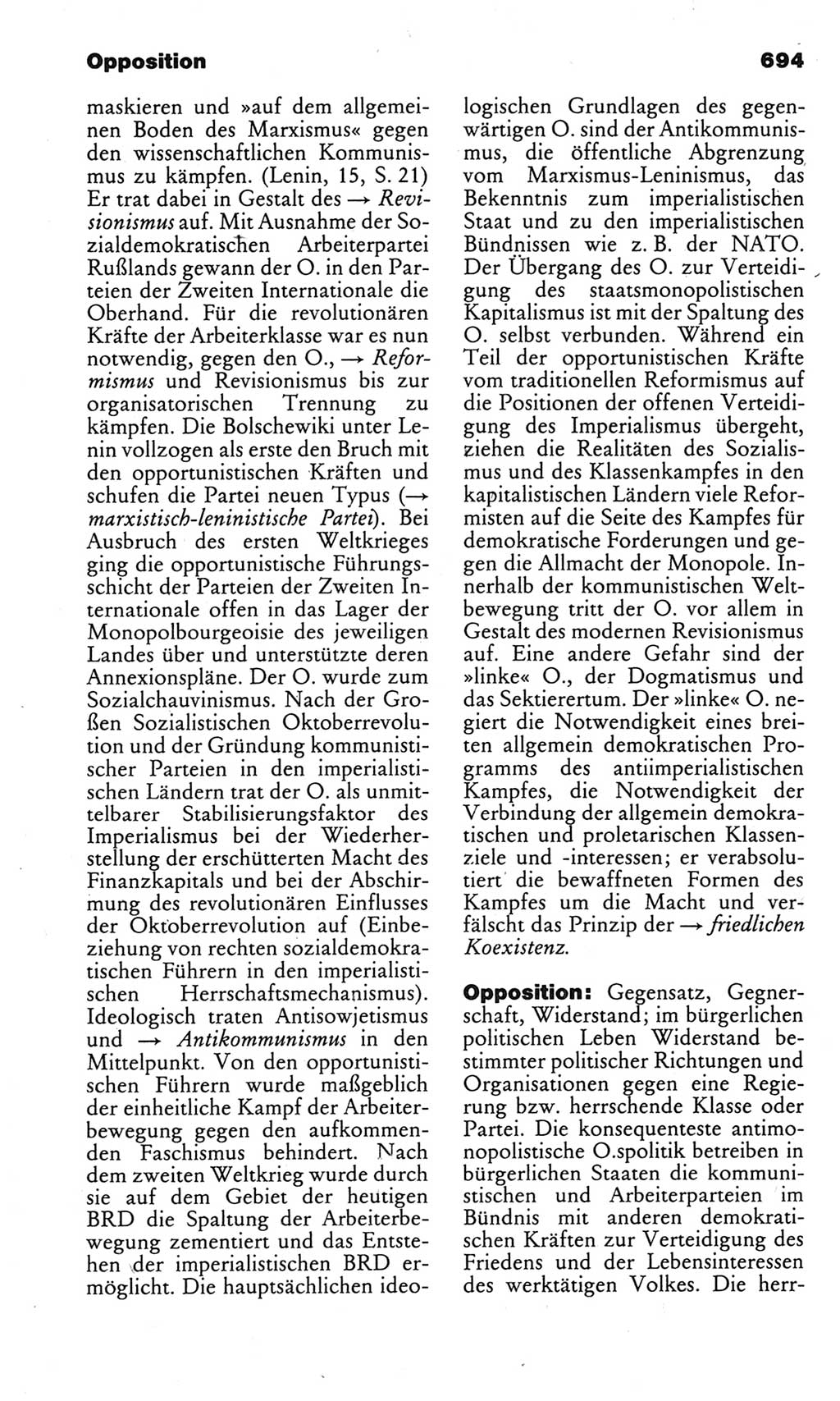 Kleines politisches Wörterbuch [Deutsche Demokratische Republik (DDR)] 1983, Seite 694 (Kl. pol. Wb. DDR 1983, S. 694)