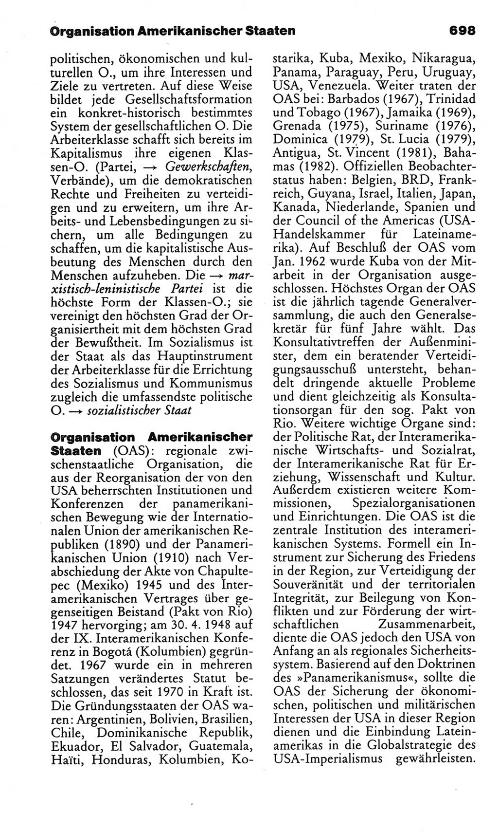 Kleines politisches Wörterbuch [Deutsche Demokratische Republik (DDR)] 1983, Seite 698 (Kl. pol. Wb. DDR 1983, S. 698)