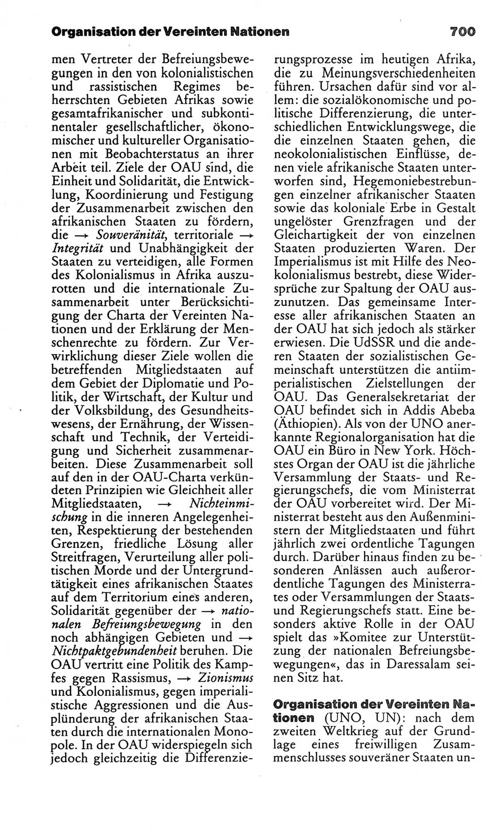Kleines politisches Wörterbuch [Deutsche Demokratische Republik (DDR)] 1983, Seite 700 (Kl. pol. Wb. DDR 1983, S. 700)