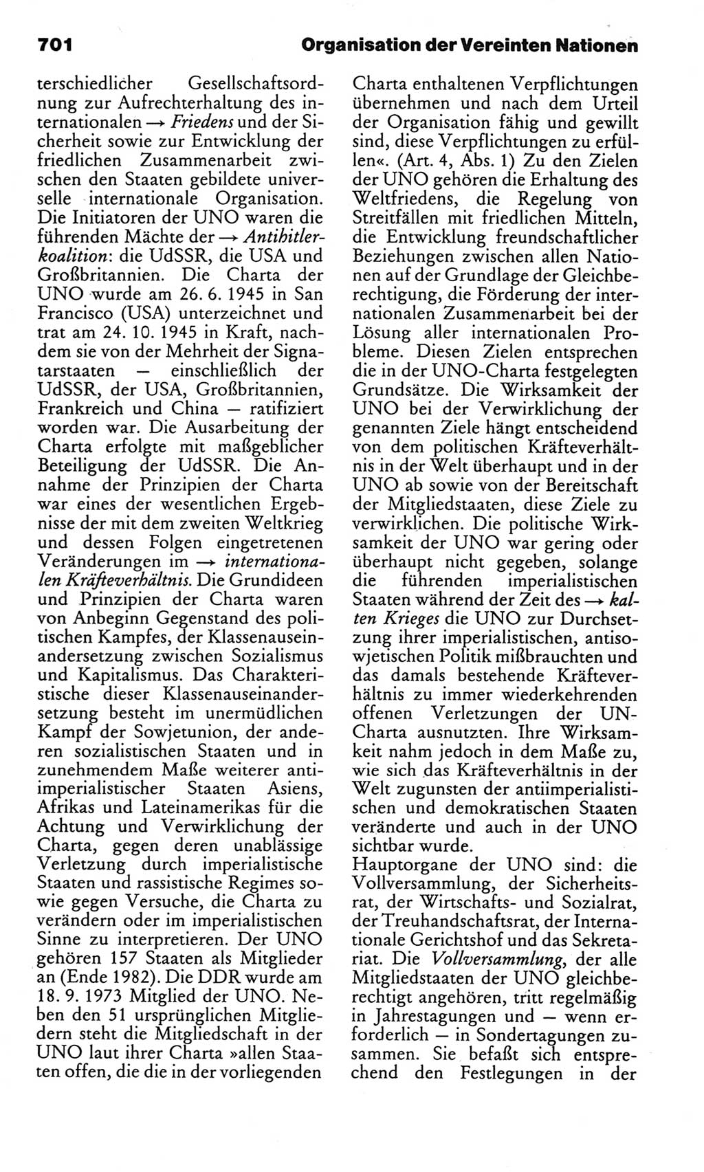 Kleines politisches Wörterbuch [Deutsche Demokratische Republik (DDR)] 1983, Seite 701 (Kl. pol. Wb. DDR 1983, S. 701)