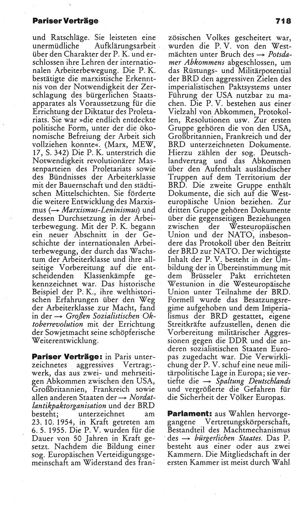 Kleines politisches Wörterbuch [Deutsche Demokratische Republik (DDR)] 1983, Seite 718 (Kl. pol. Wb. DDR 1983, S. 718)
