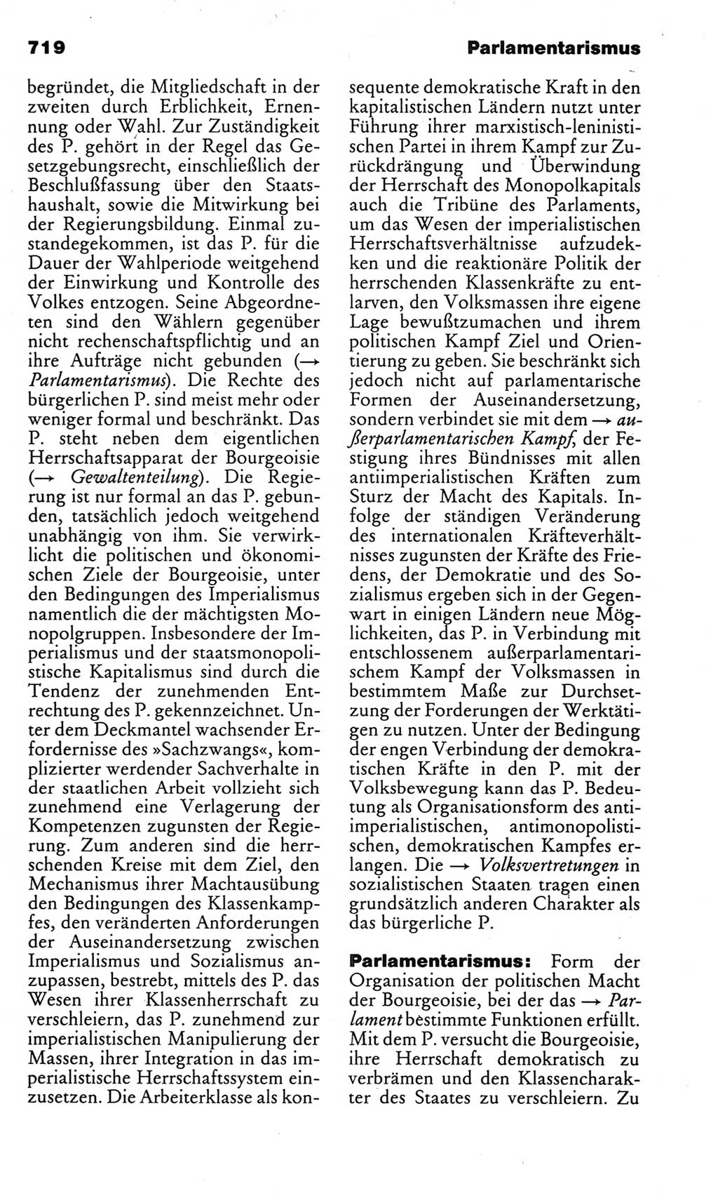 Kleines politisches Wörterbuch [Deutsche Demokratische Republik (DDR)] 1983, Seite 719 (Kl. pol. Wb. DDR 1983, S. 719)