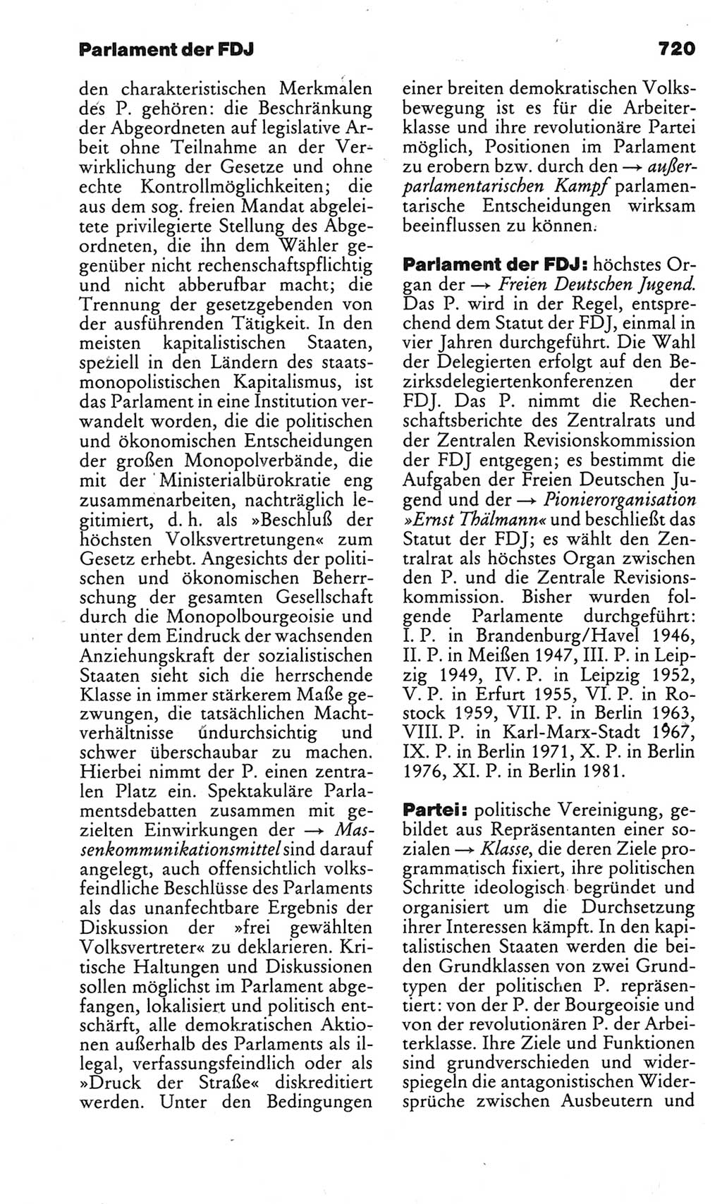 Kleines politisches Wörterbuch [Deutsche Demokratische Republik (DDR)] 1983, Seite 720 (Kl. pol. Wb. DDR 1983, S. 720)
