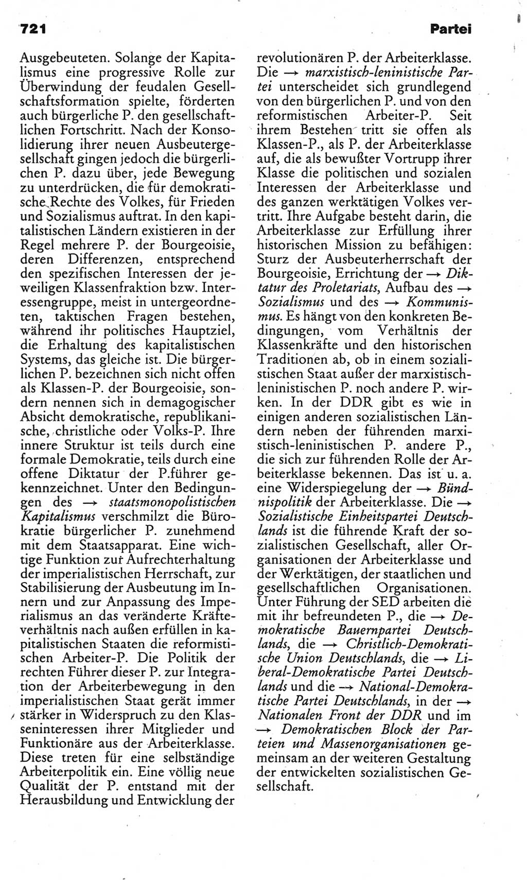 Kleines politisches Wörterbuch [Deutsche Demokratische Republik (DDR)] 1983, Seite 721 (Kl. pol. Wb. DDR 1983, S. 721)