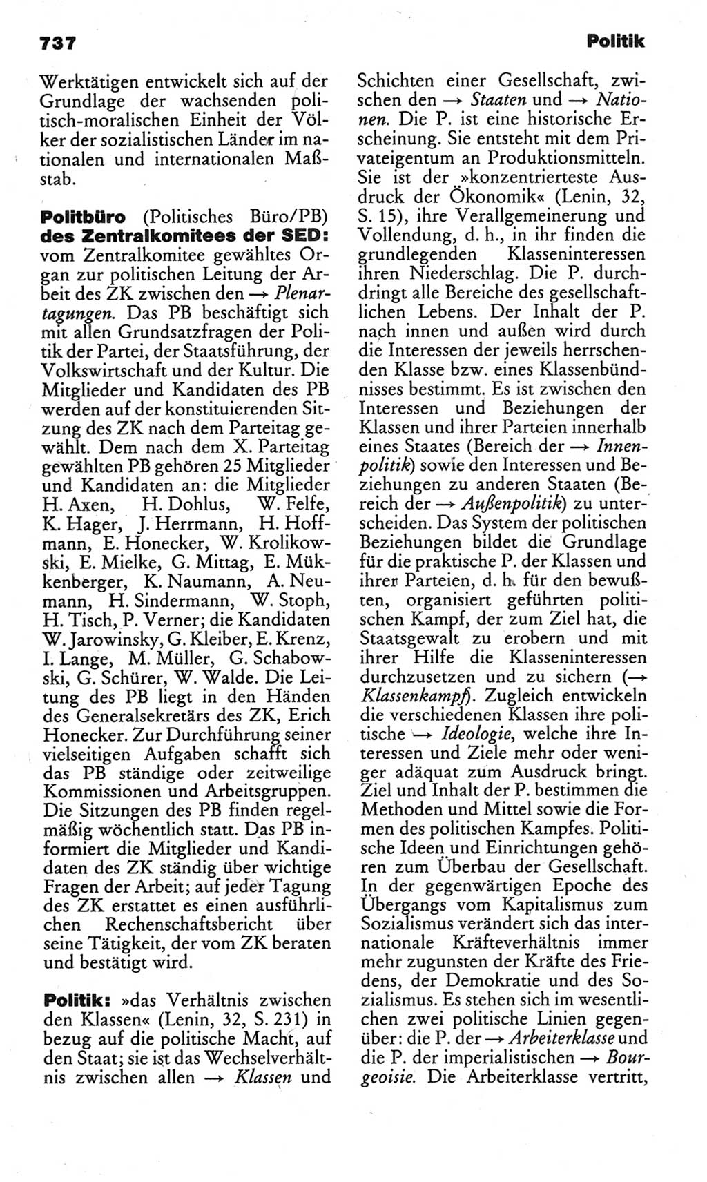 Kleines politisches Wörterbuch [Deutsche Demokratische Republik (DDR)] 1983, Seite 737 (Kl. pol. Wb. DDR 1983, S. 737)