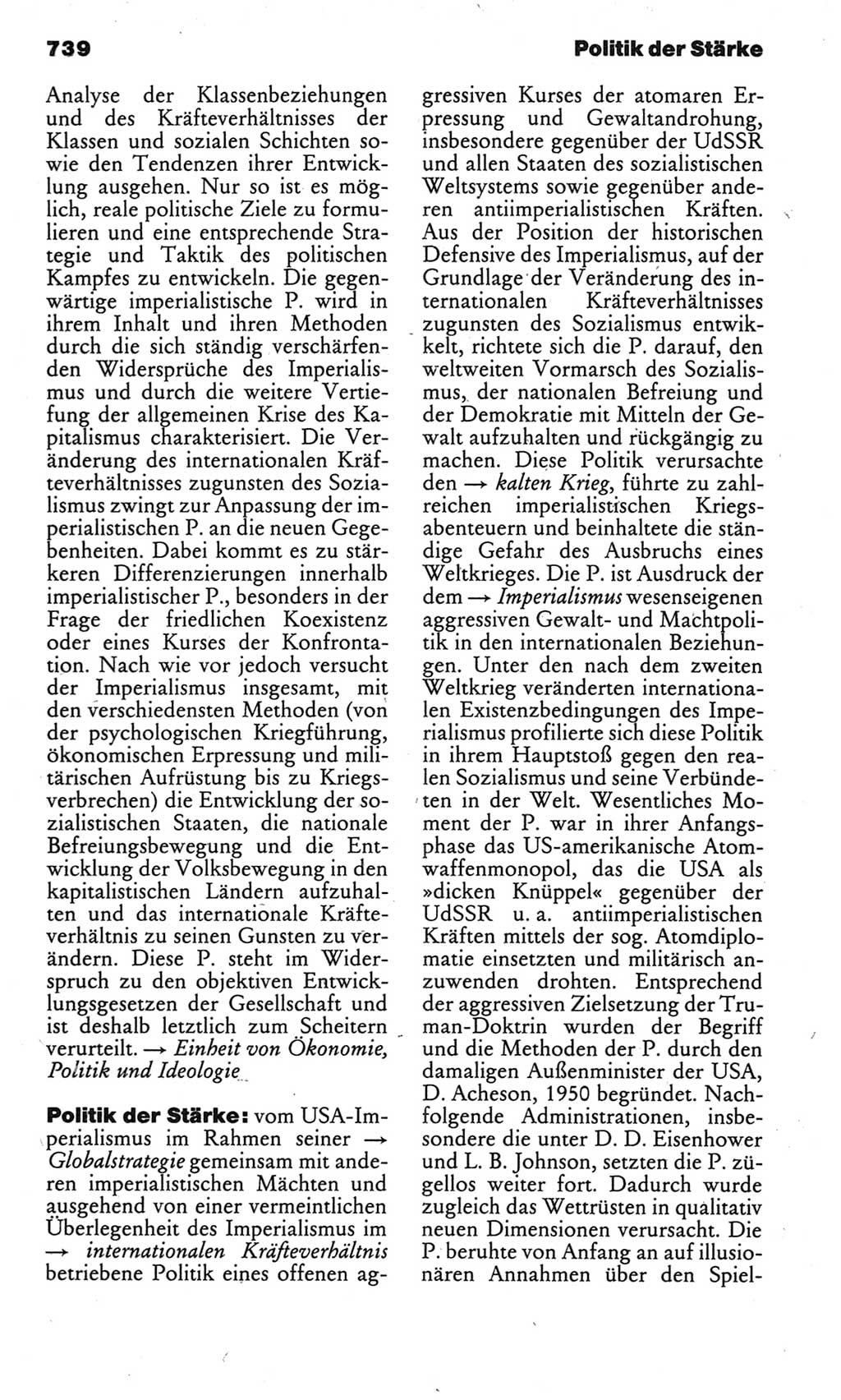 Kleines politisches Wörterbuch [Deutsche Demokratische Republik (DDR)] 1983, Seite 739 (Kl. pol. Wb. DDR 1983, S. 739)