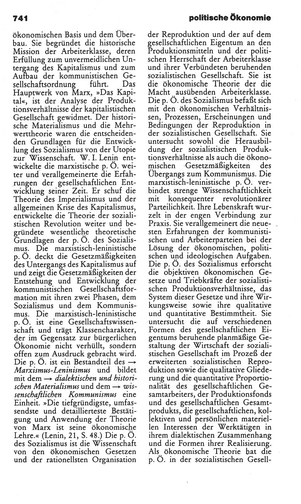 Kleines politisches Wörterbuch [Deutsche Demokratische Republik (DDR)] 1983, Seite 741 (Kl. pol. Wb. DDR 1983, S. 741)