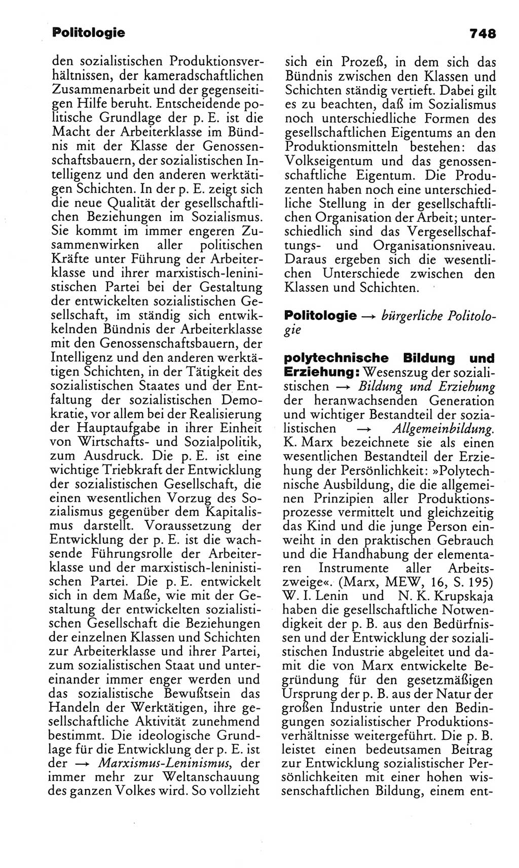 Kleines politisches Wörterbuch [Deutsche Demokratische Republik (DDR)] 1983, Seite 748 (Kl. pol. Wb. DDR 1983, S. 748)