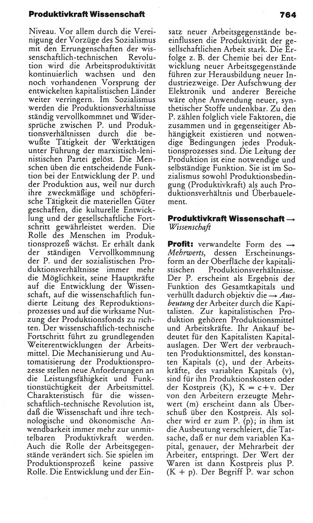 Kleines politisches Wörterbuch [Deutsche Demokratische Republik (DDR)] 1983, Seite 764 (Kl. pol. Wb. DDR 1983, S. 764)