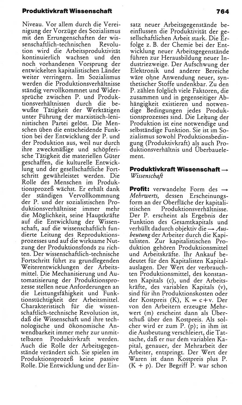 Kleines politisches Wörterbuch [Deutsche Demokratische Republik (DDR)] 1983, Seite 764 (Kl. pol. Wb. DDR 1983, S. 764)