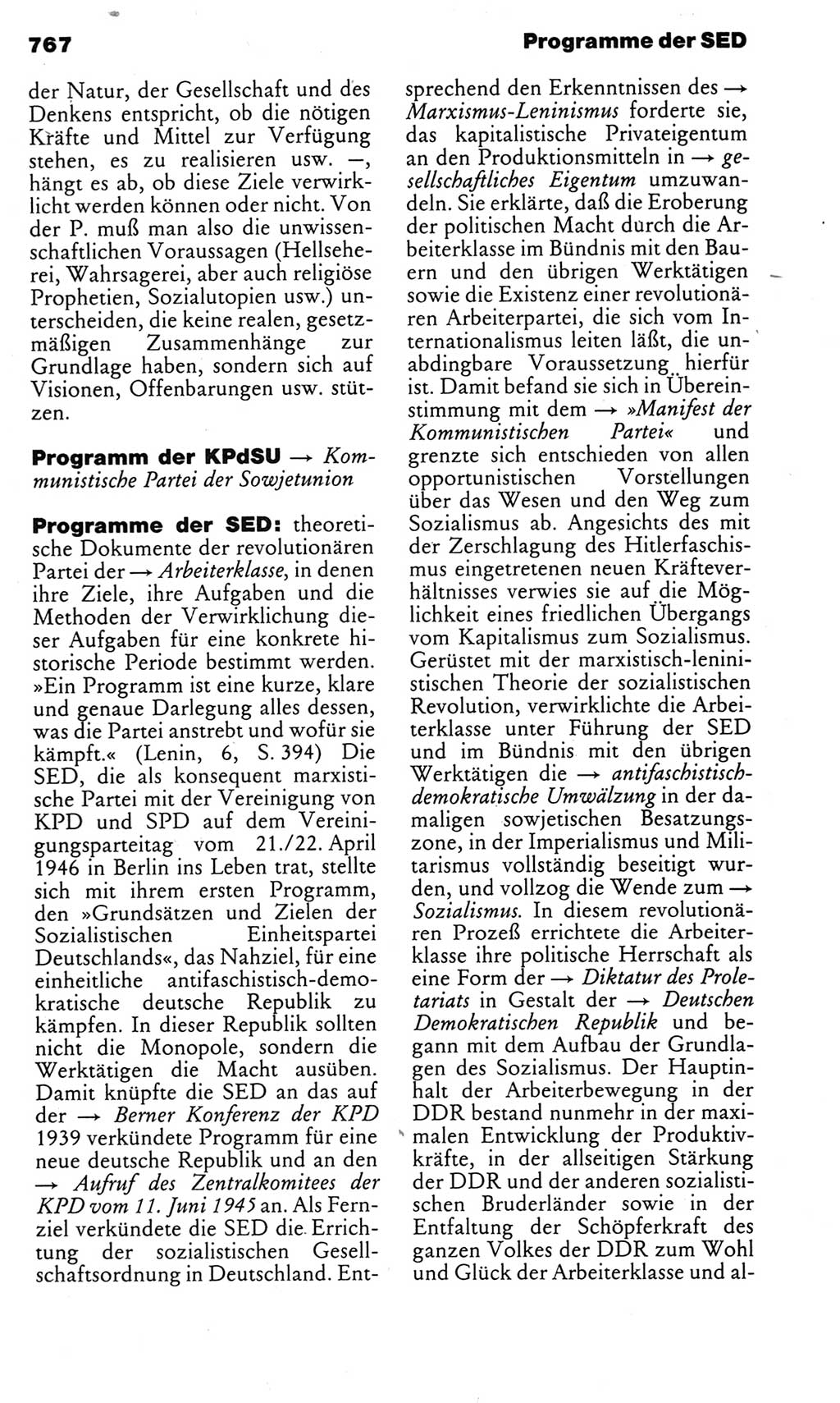 Kleines politisches Wörterbuch [Deutsche Demokratische Republik (DDR)] 1983, Seite 767 (Kl. pol. Wb. DDR 1983, S. 767)