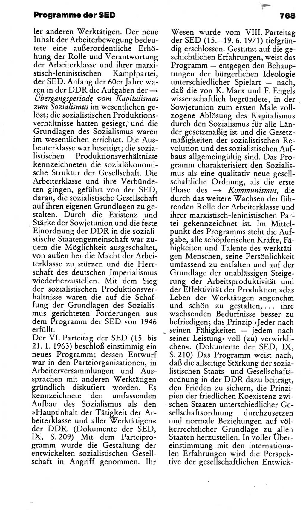 Kleines politisches Wörterbuch [Deutsche Demokratische Republik (DDR)] 1983, Seite 768 (Kl. pol. Wb. DDR 1983, S. 768)