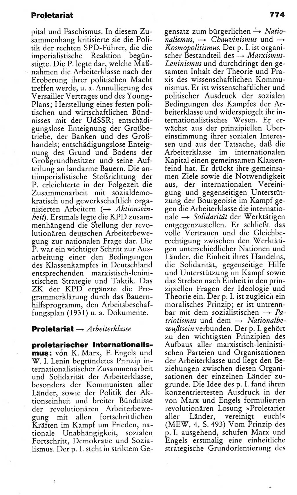 Kleines politisches Wörterbuch [Deutsche Demokratische Republik (DDR)] 1983, Seite 774 (Kl. pol. Wb. DDR 1983, S. 774)
