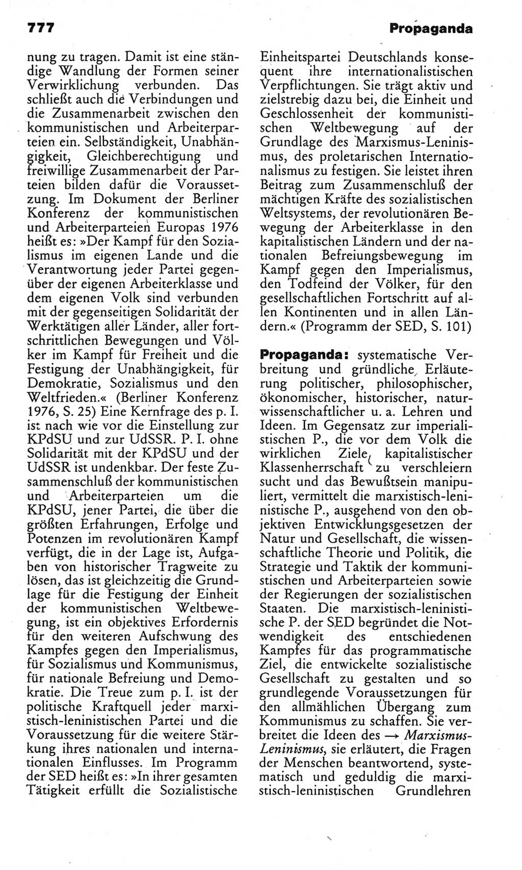 Kleines politisches Wörterbuch [Deutsche Demokratische Republik (DDR)] 1983, Seite 777 (Kl. pol. Wb. DDR 1983, S. 777)