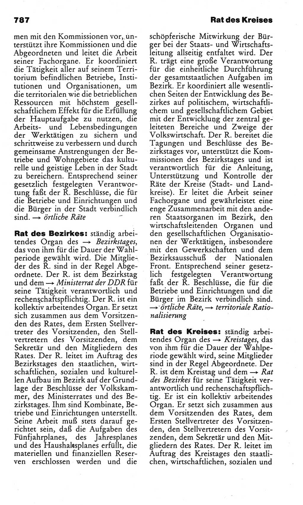 Kleines politisches Wörterbuch [Deutsche Demokratische Republik (DDR)] 1983, Seite 787 (Kl. pol. Wb. DDR 1983, S. 787)