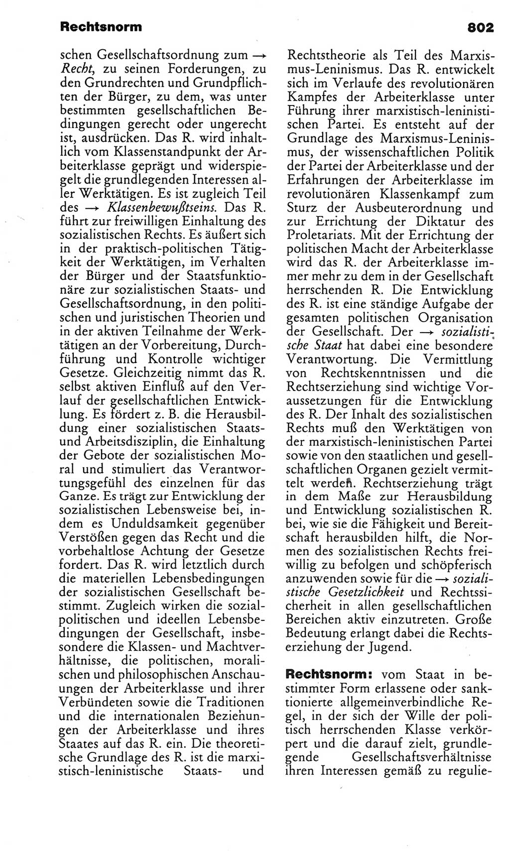 Kleines politisches Wörterbuch [Deutsche Demokratische Republik (DDR)] 1983, Seite 802 (Kl. pol. Wb. DDR 1983, S. 802)