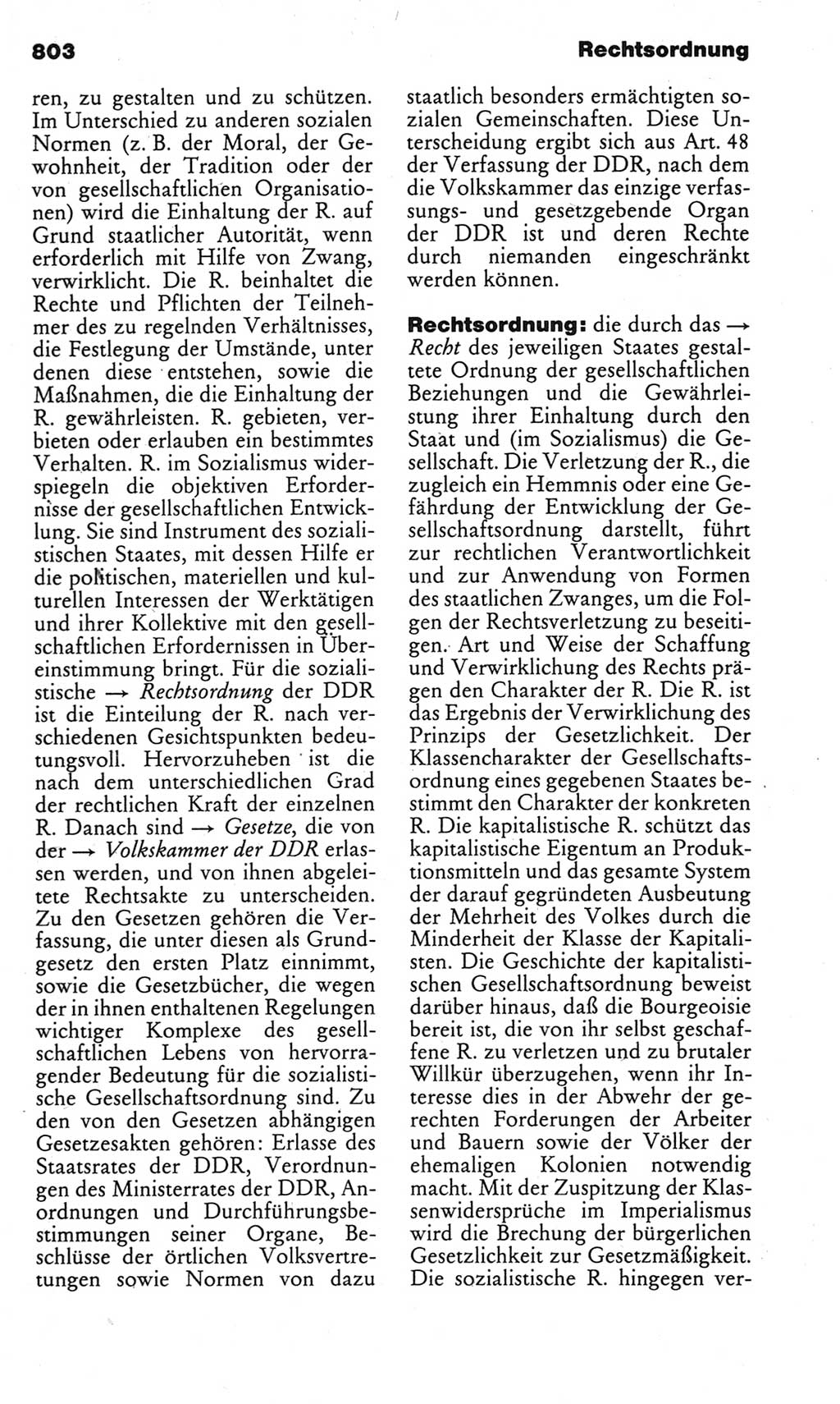Kleines politisches Wörterbuch [Deutsche Demokratische Republik (DDR)] 1983, Seite 803 (Kl. pol. Wb. DDR 1983, S. 803)
