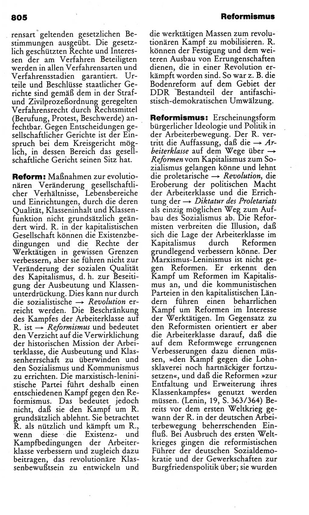 Kleines politisches Wörterbuch [Deutsche Demokratische Republik (DDR)] 1983, Seite 805 (Kl. pol. Wb. DDR 1983, S. 805)