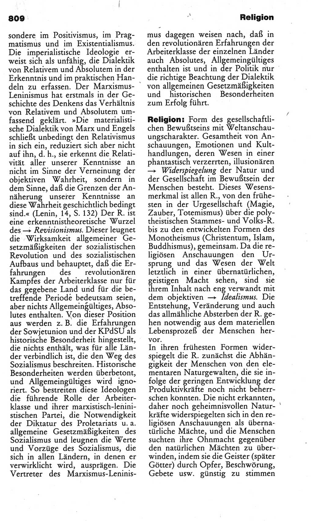 Kleines politisches Wörterbuch [Deutsche Demokratische Republik (DDR)] 1983, Seite 809 (Kl. pol. Wb. DDR 1983, S. 809)