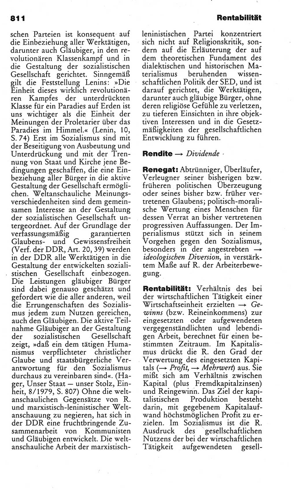 Kleines politisches Wörterbuch [Deutsche Demokratische Republik (DDR)] 1983, Seite 811 (Kl. pol. Wb. DDR 1983, S. 811)