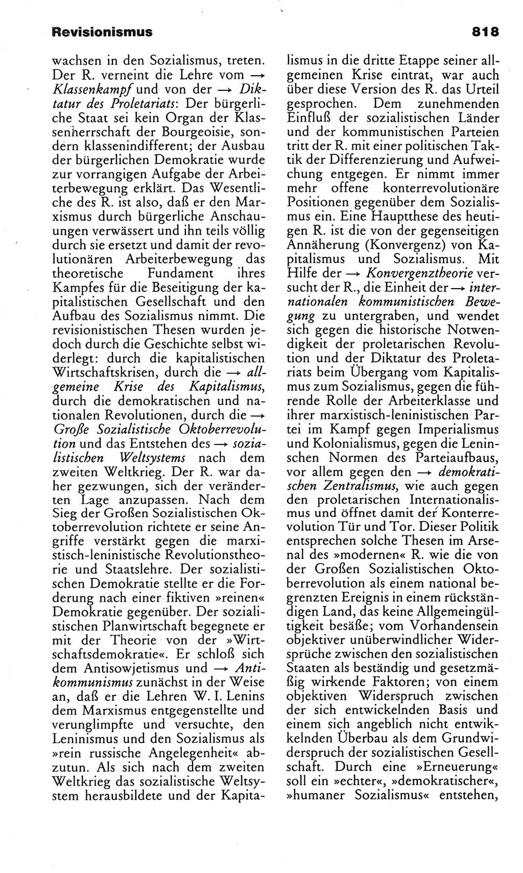 Kleines politisches Wörterbuch [Deutsche Demokratische Republik (DDR)] 1983, Seite 818 (Kl. pol. Wb. DDR 1983, S. 818)