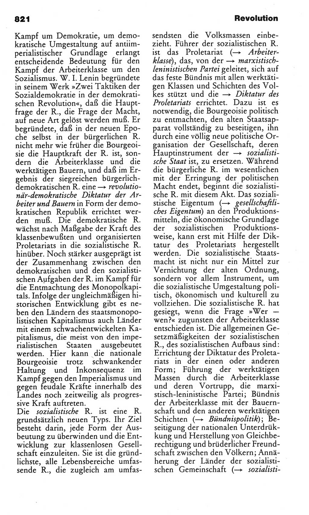 Kleines politisches Wörterbuch [Deutsche Demokratische Republik (DDR)] 1983, Seite 821 (Kl. pol. Wb. DDR 1983, S. 821)