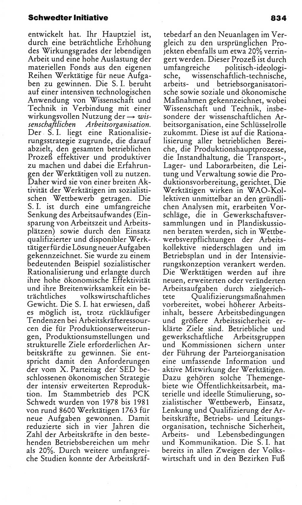 Kleines politisches Wörterbuch [Deutsche Demokratische Republik (DDR)] 1983, Seite 834 (Kl. pol. Wb. DDR 1983, S. 834)