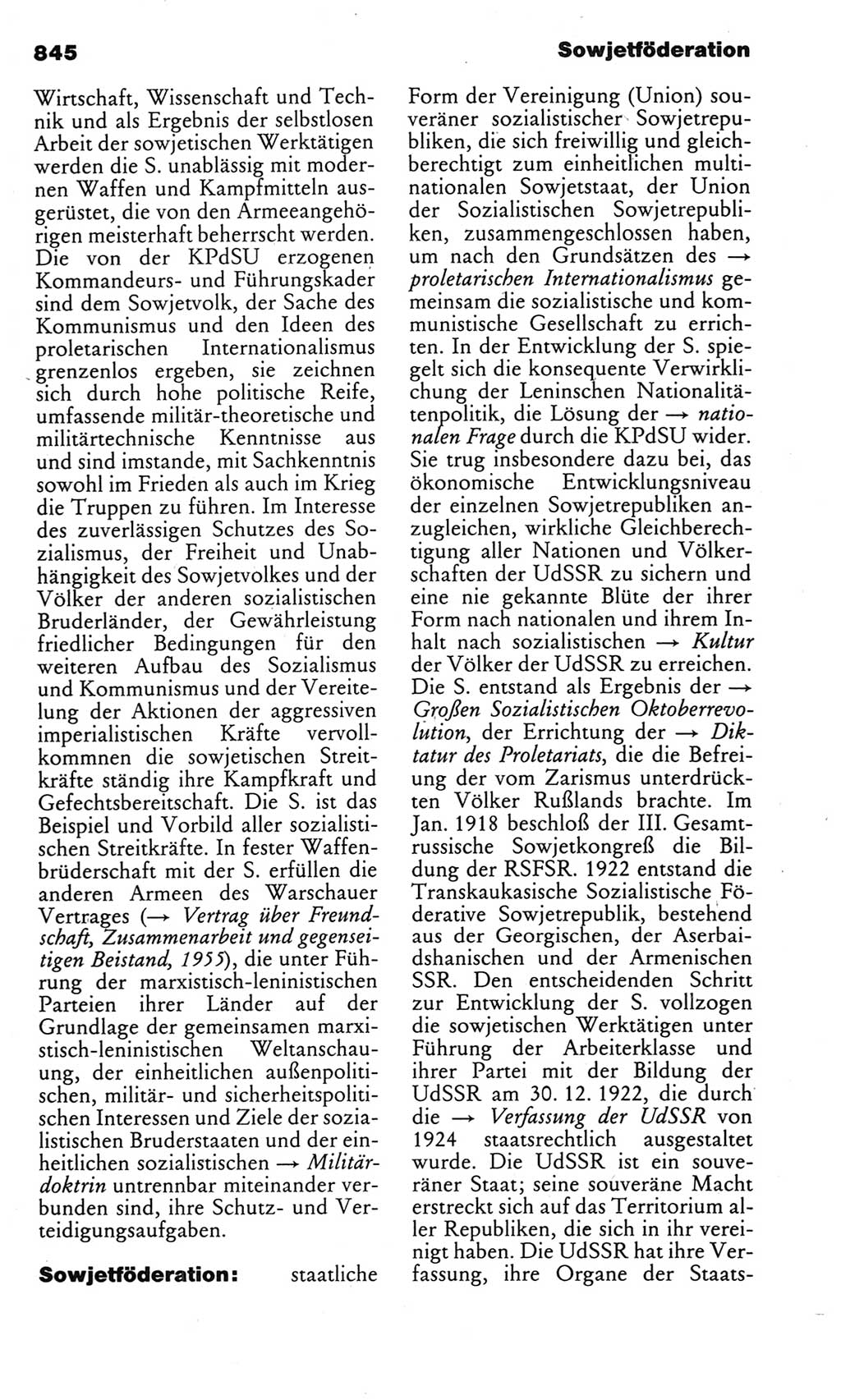 Kleines politisches Wörterbuch [Deutsche Demokratische Republik (DDR)] 1983, Seite 845 (Kl. pol. Wb. DDR 1983, S. 845)