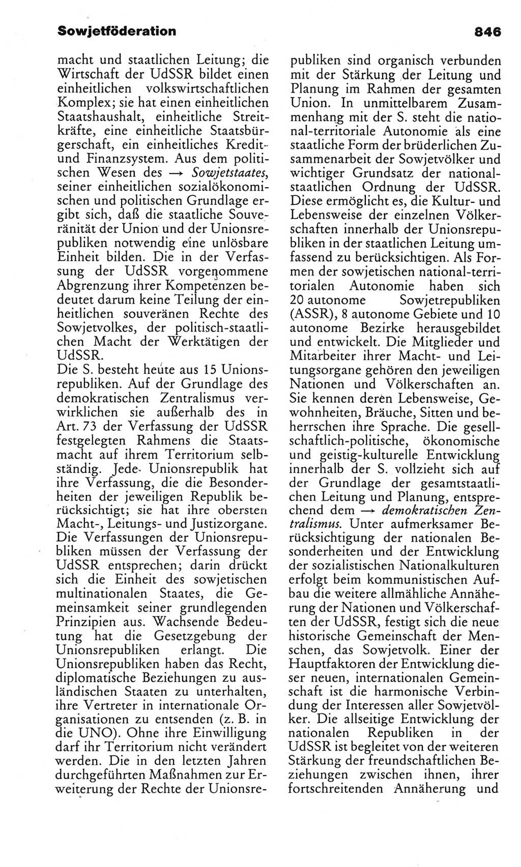 Kleines politisches Wörterbuch [Deutsche Demokratische Republik (DDR)] 1983, Seite 846 (Kl. pol. Wb. DDR 1983, S. 846)