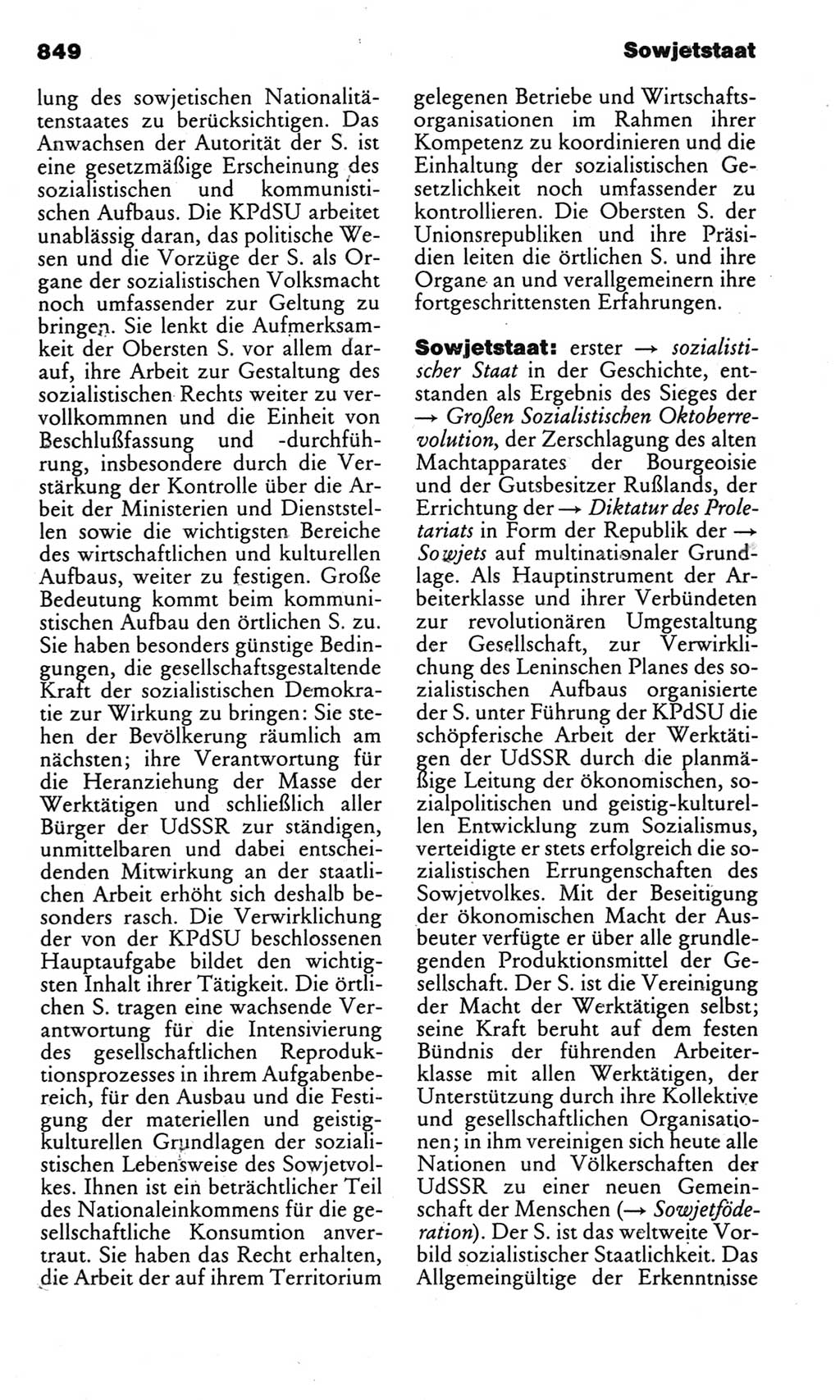 Kleines politisches Wörterbuch [Deutsche Demokratische Republik (DDR)] 1983, Seite 849 (Kl. pol. Wb. DDR 1983, S. 849)